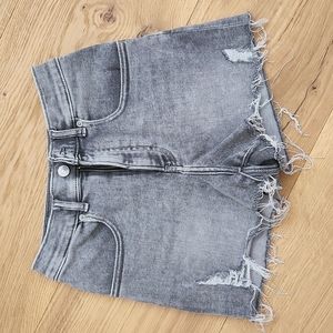 Express denim shorts Size 0 Mom Shorts Super high rise